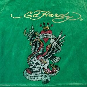 Green Y2K Sweater